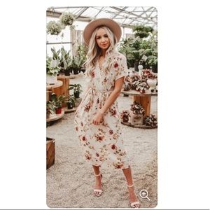 One loved babe floral mind dress